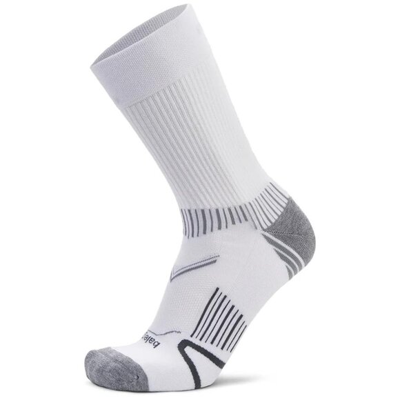 BALEGA Men's Enduro Crew Sock Size XL In White - Picture 1 of 4